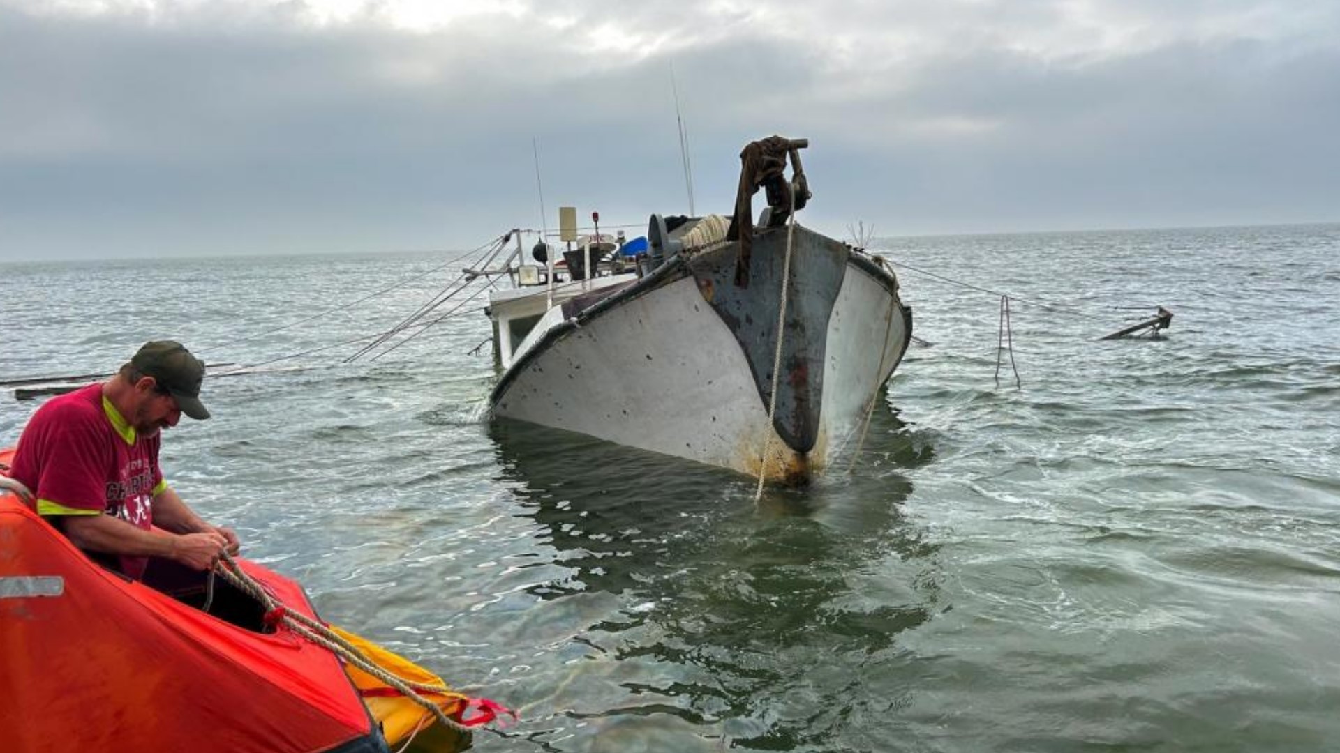 Coast Guard Rescues Three Boaters From Sinking Vessel Near Pascagoula