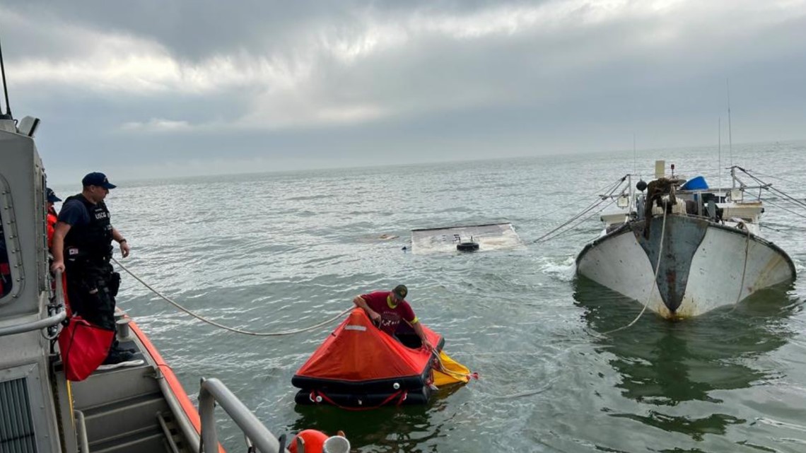 Coast Guard Rescues Three Boaters From Sinking Vessel Near Pascagoula