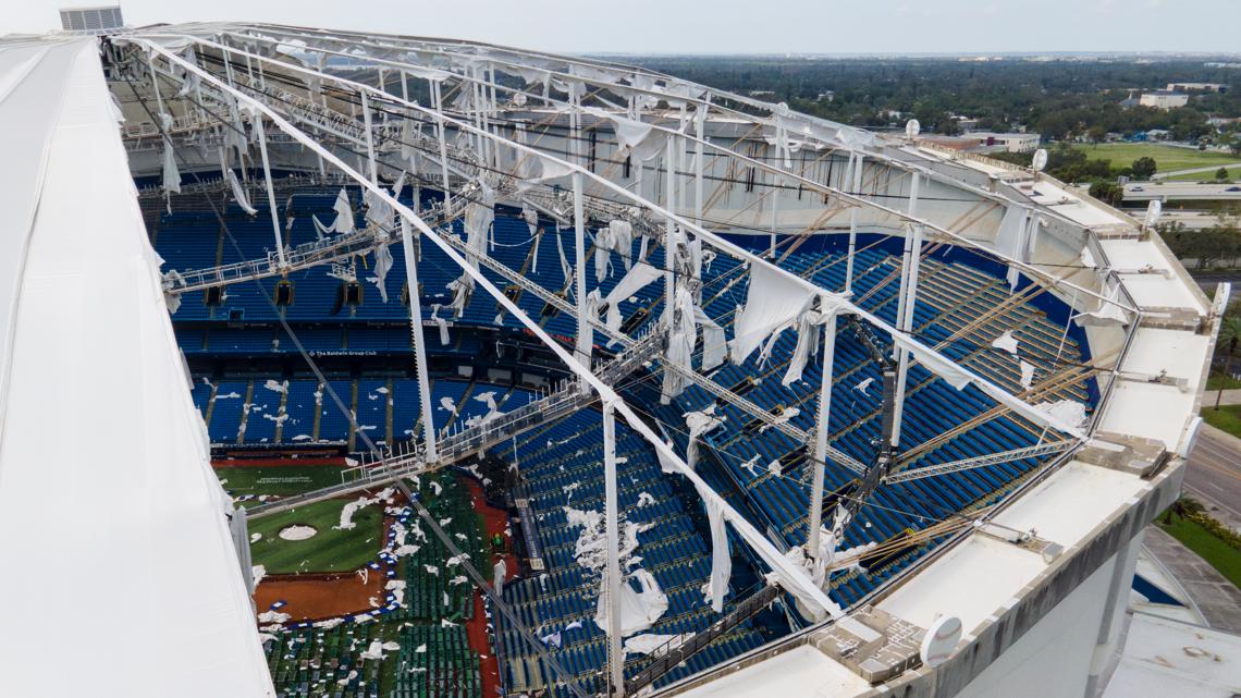 Tropicana Field Shredded By Hurricane Milton Is The Latest Sports Venue