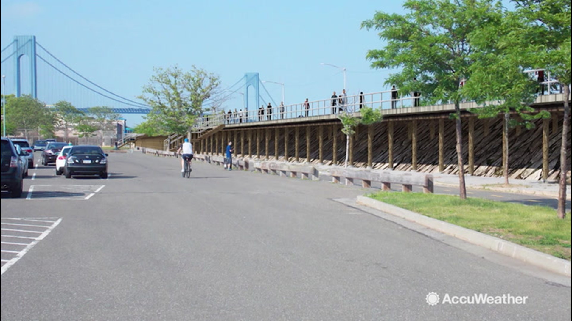 U.S. Army Corp of Engineers has designed a seawall to help protect communities and reduce impacts during severe coastal storm surges during hurricanes. The plan calls for about 5 miles of seawall, levies and stormwater detention ponds. They hope to create something that will protect up to 2 feet higher than during Superstorm Sandy.