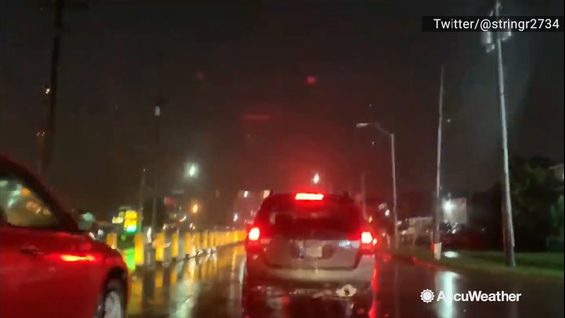 Skies flicker as rapidfire lightning flashes during severe storms
