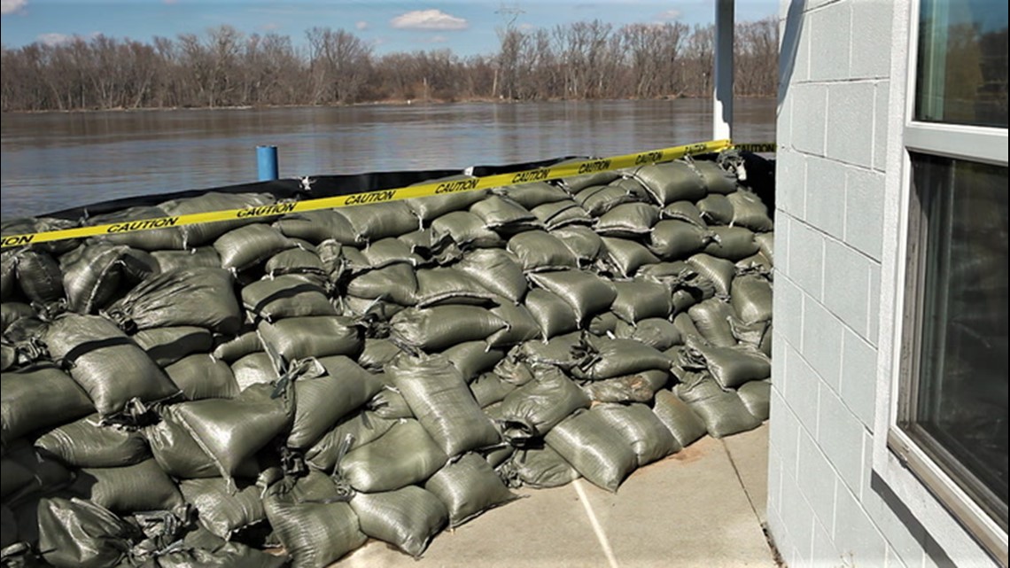 Why do people use sandbags before a flood?