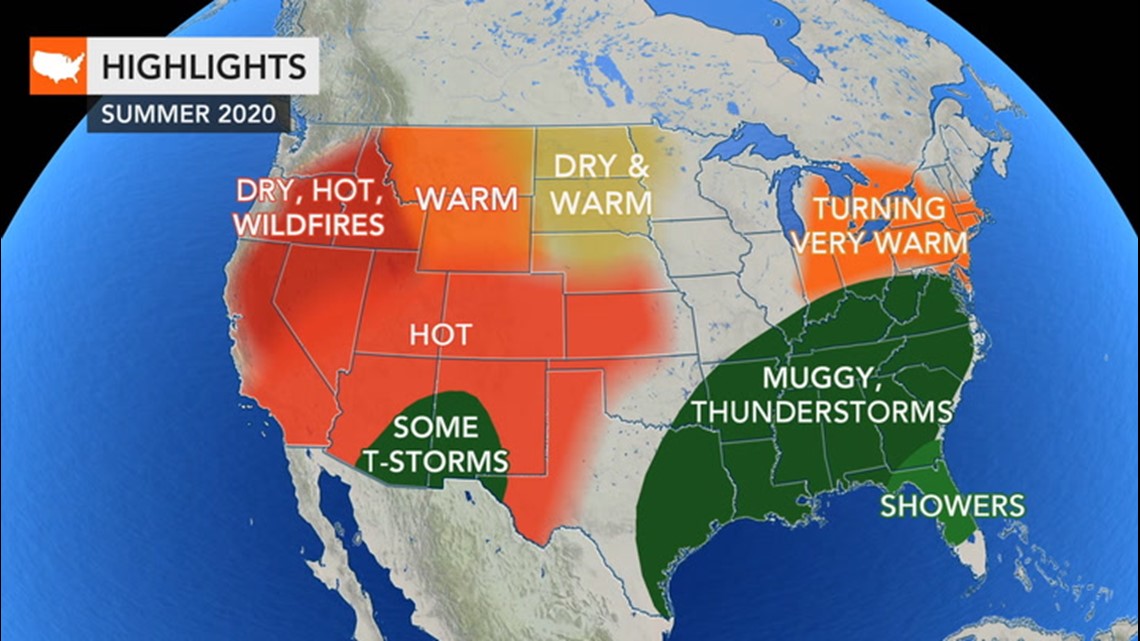 AccuWeather's 2020 US summer forecast