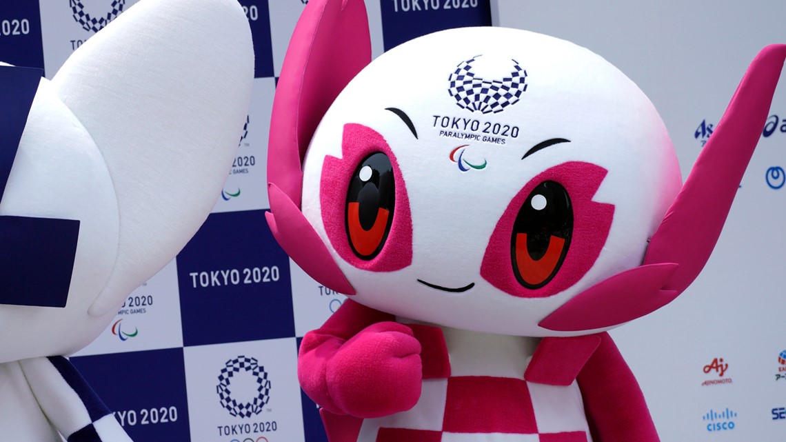 Tokyo Olympics 2020 Paralympics Wheelchair Basketball Key Holder Mascot SOMEITY 