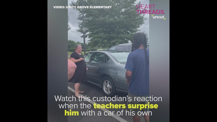 Teachers team up to buy car for beloved school custodian