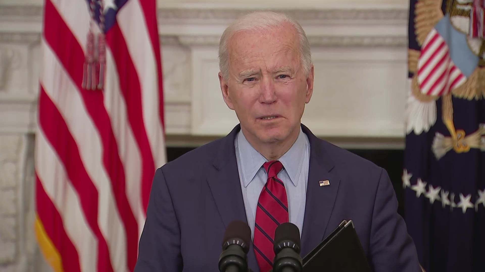 President Biden urged the House and Senate to ban assault weapons and high capacity magazines in a call for tougher gun control measures after Boulder mass shooting.