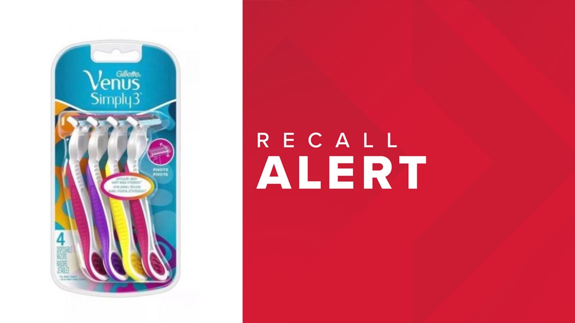 gillette venus simply 3 recall