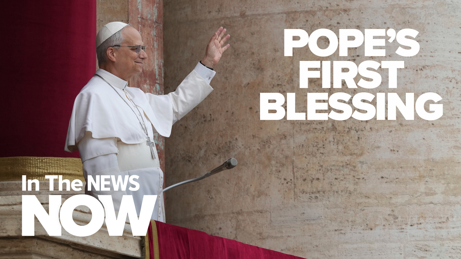 American Pope Leo XIV delivered his first Sunday blessing to a massive crowd and met with the media, calling for peace and press freedom.