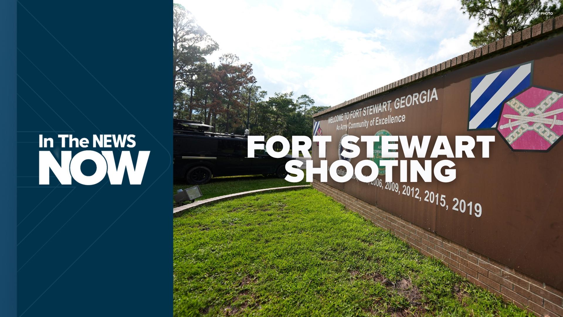 Officials say an army sergeant shot five fellow soldiers at Fort Stewart in Georgia, one of the country's largest Army bases.