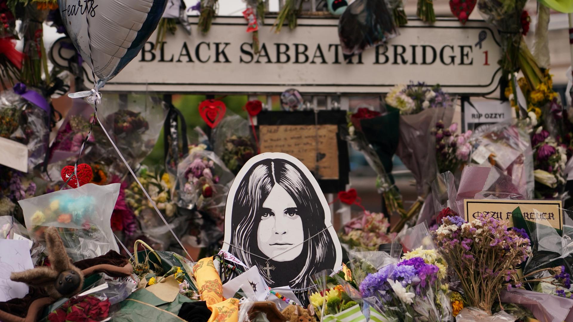Thousands of Black Sabbath fans paid their respects Wednesday to frontman Ozzy Osbourne as his hearse made its way through the streets of Birmingham.