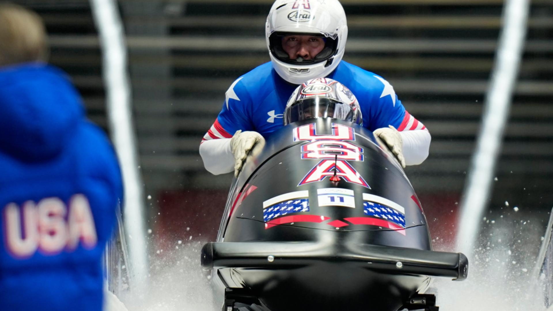 Two US teams qualified to compete in the final four-man bobsled race ...