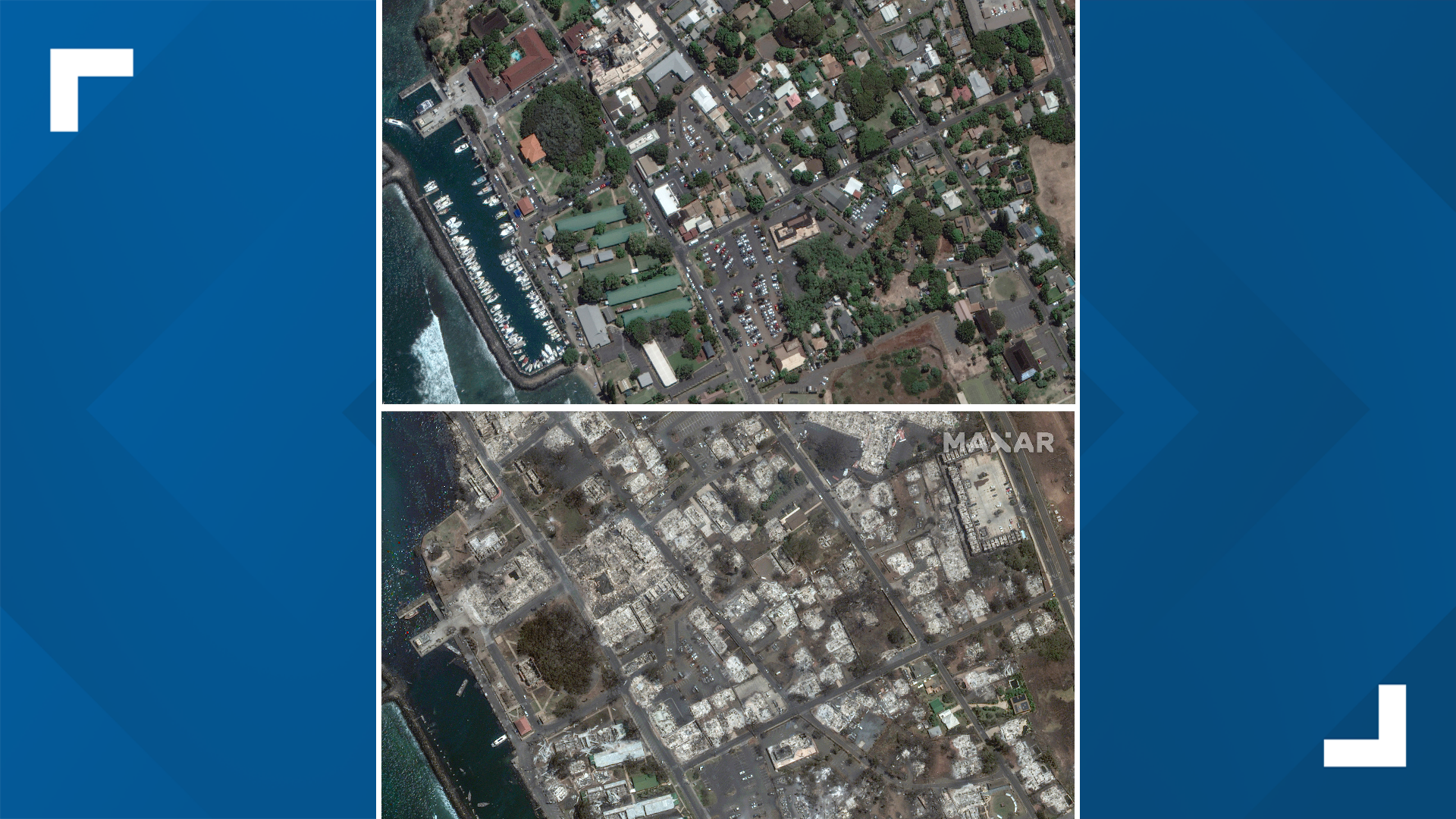 Before-and-after photos of Maui show stark wildfire devastation | wwltv.com