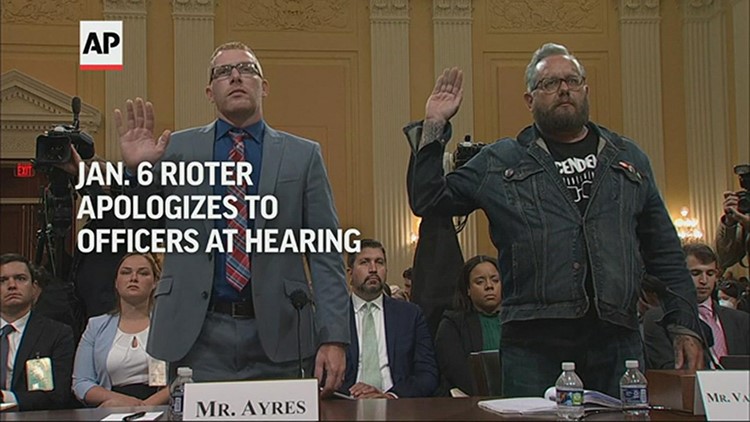 Jan. 6 rioter apologizes to officers at hearing