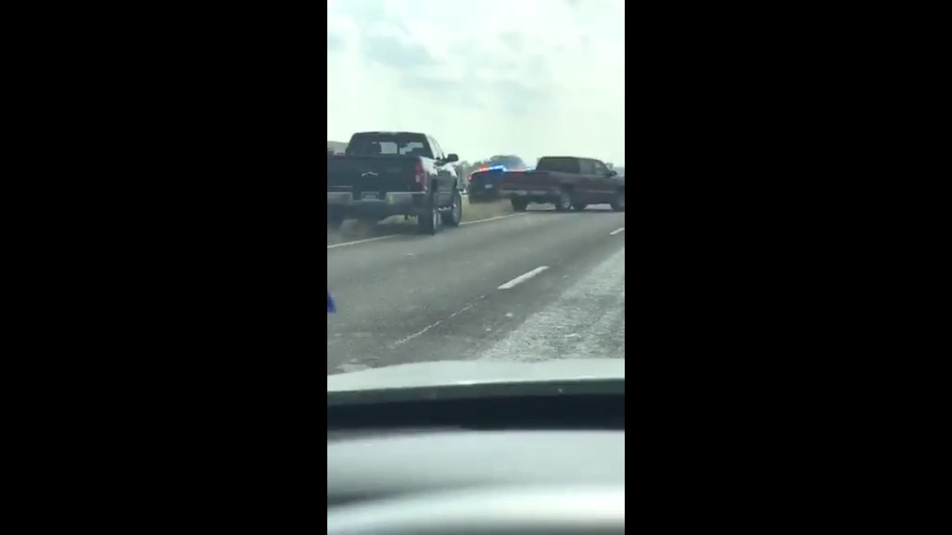 A DPS trooper was transported to Baylor Scott and White in serious condition Saturday afternoon after being struck by a white pickup truck on southbound Interstate 35, according to Temple PD Spokesperson Shawana Neely.