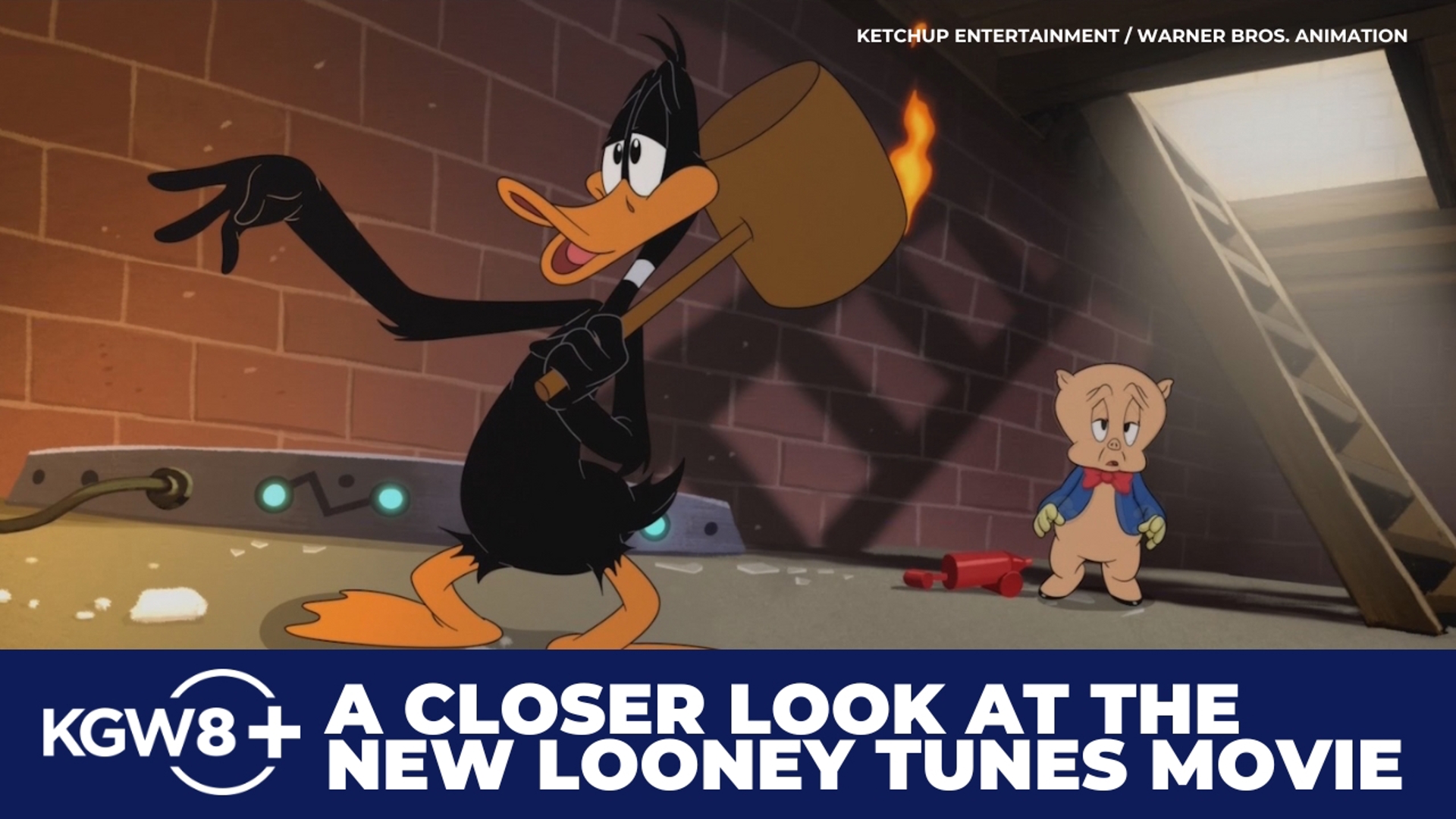 An inside look at the new Looney Tunes movie, "The Day the Earth Blew Up," including an interview with Eric Bauza, the actor who voices Porky Pig and Daffy Duck.