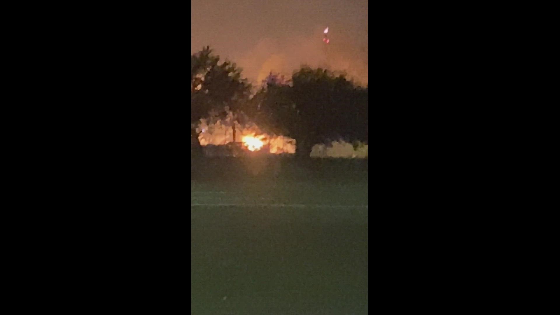 Fire at ExxonMobil plant. This video is from Mary Alaniz, who said it it shook her father's house. He lives in the Quail Hollow neighborhood.
Credit: Mary Alaniz