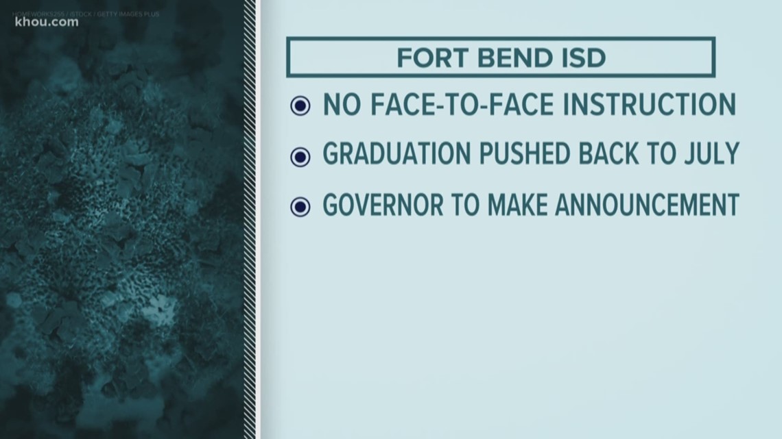 Fort Bend Isd Cancels Face To Face Instruction For Rest Of Year Wwltv Com