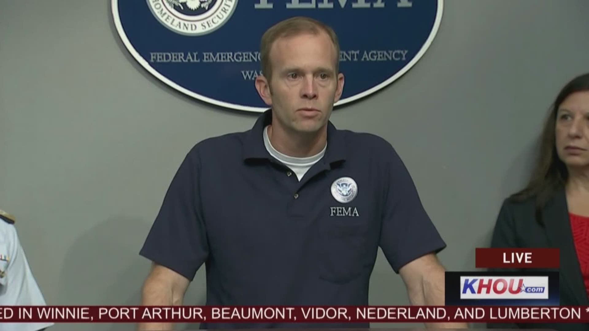 FEMA officials held a press conference Wednesday morning to provide an update on the Houston flood situation.
