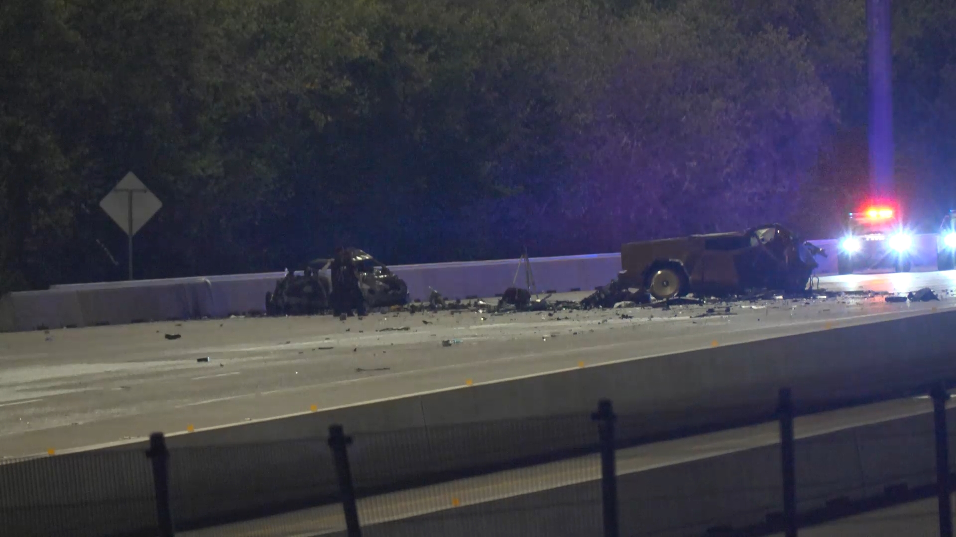 2 dead in fiery wrong-way crash on Katy Freeway, police say | wwltv.com