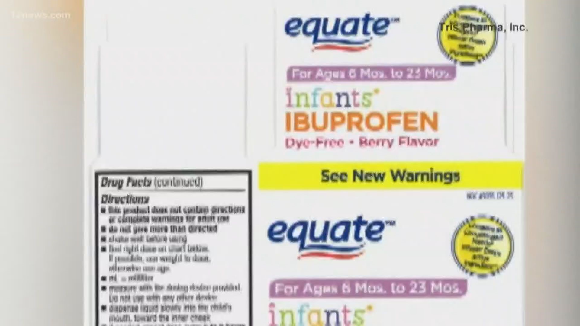 Infant ibuprofen recall expanded due to higher levels of concentration