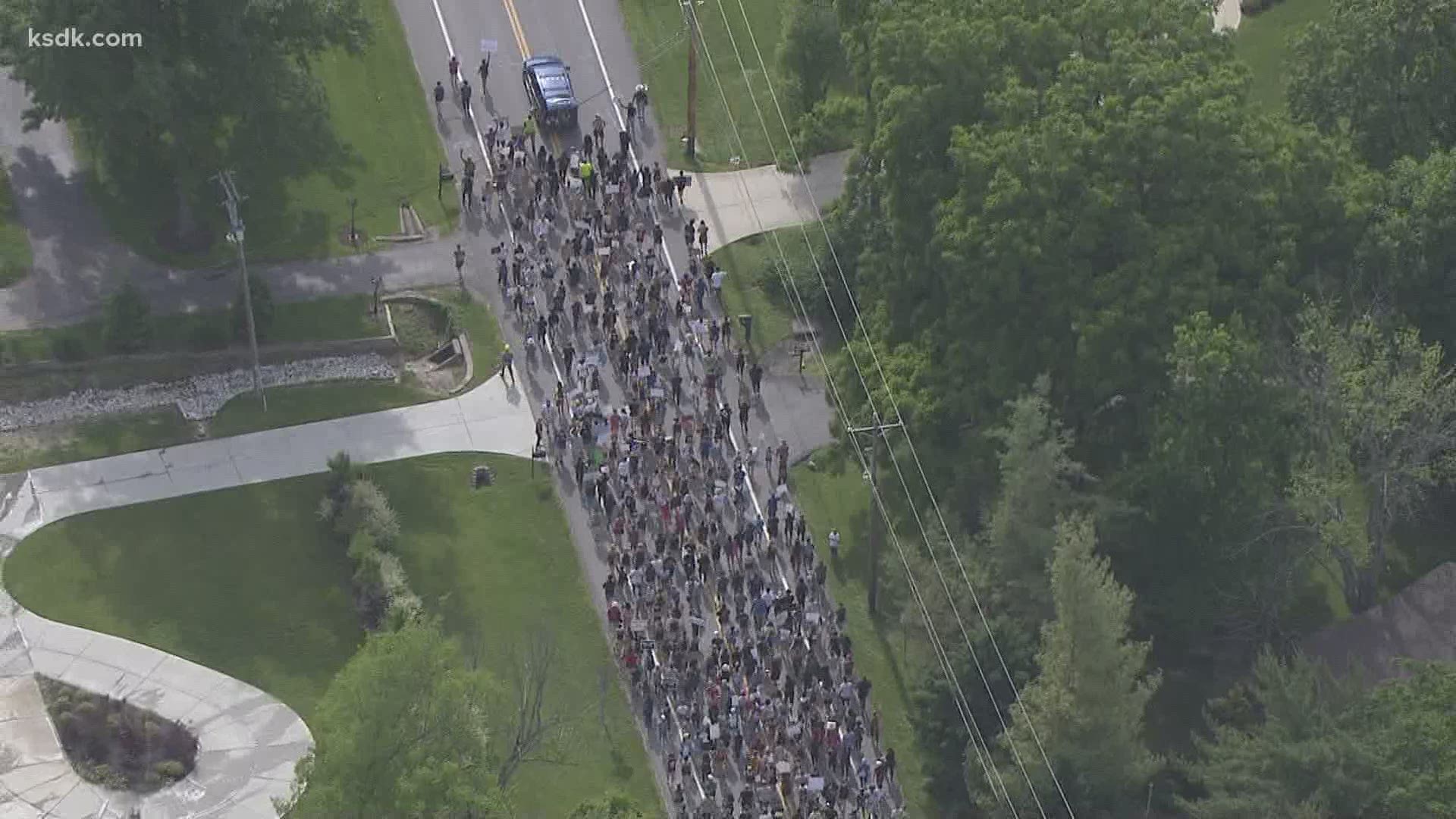 Friday afternoon’s protest is being organized and led by students in coordination with police