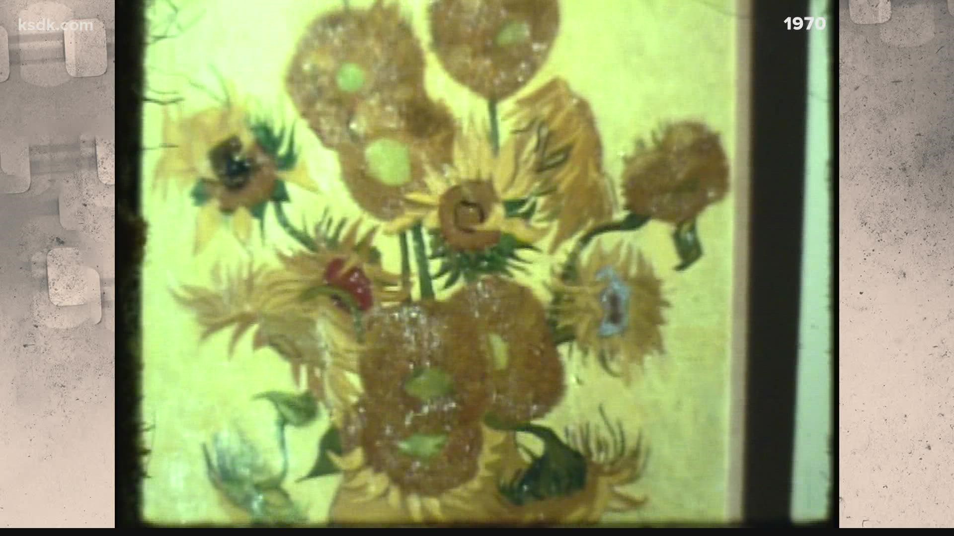 But curators at the St. Louis Art Museum were puzzled by the plain wood frames Van Gogh's masterpieces had been set in as they traveled the country.