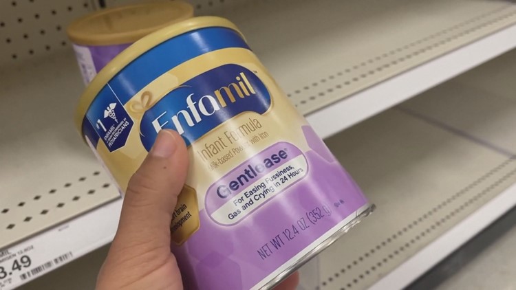 Baby formula shortage causing problems for parents