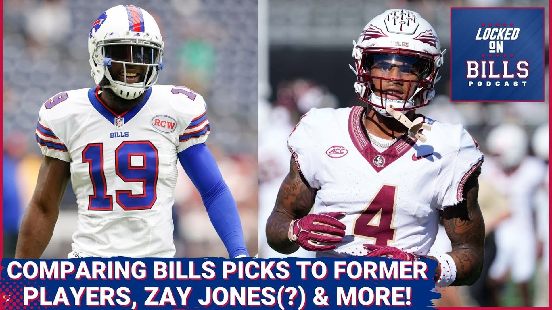 Comparing Buffalo Bills NFL Draft Picks to former players, Zay Jones, Keon Coleman’s outlook & more!