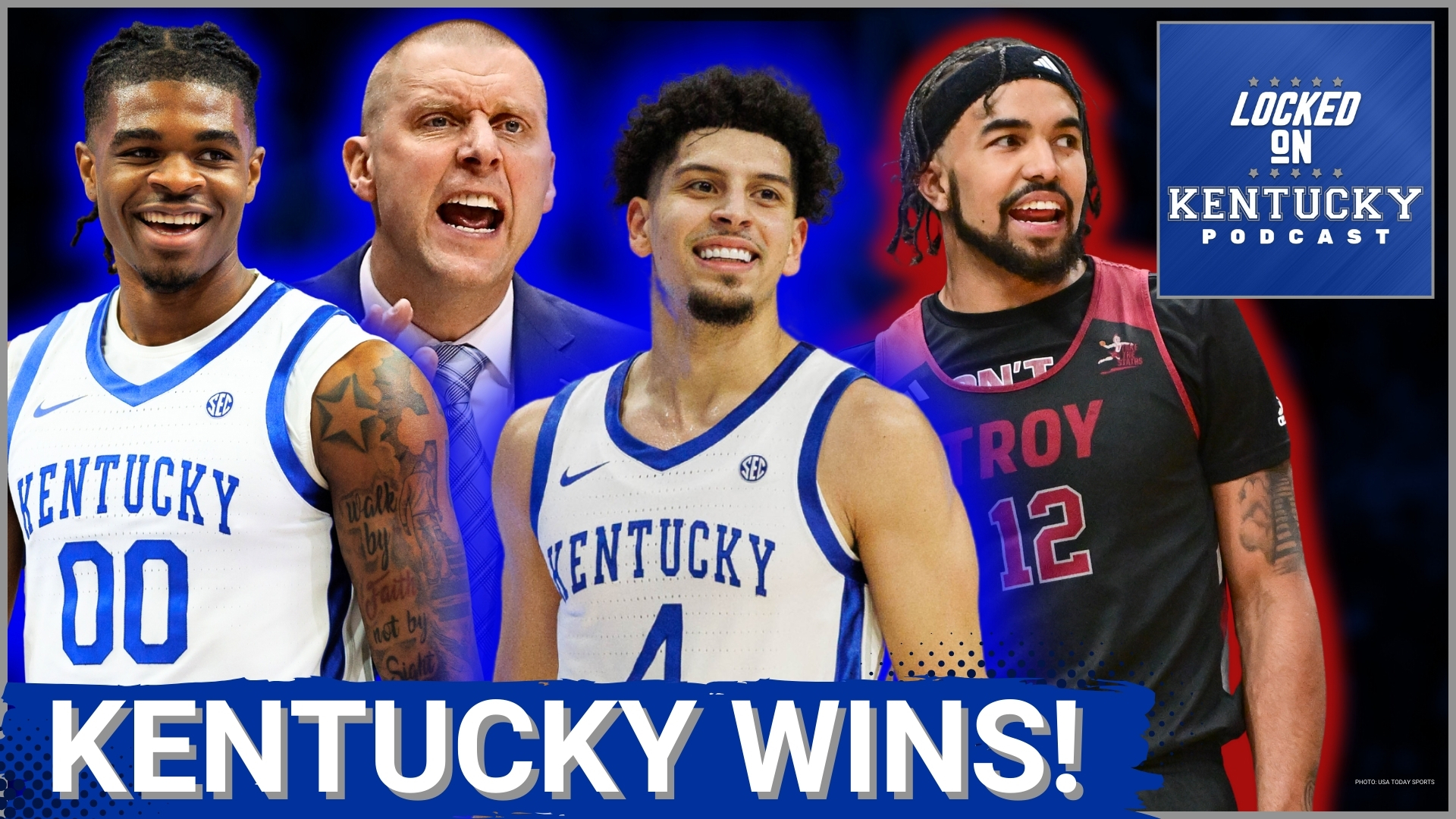 Mark Pope picks up his first win in March Madness as the Kentucky Wildcats defeat the Troy Trojans to advance to the Round of 32.