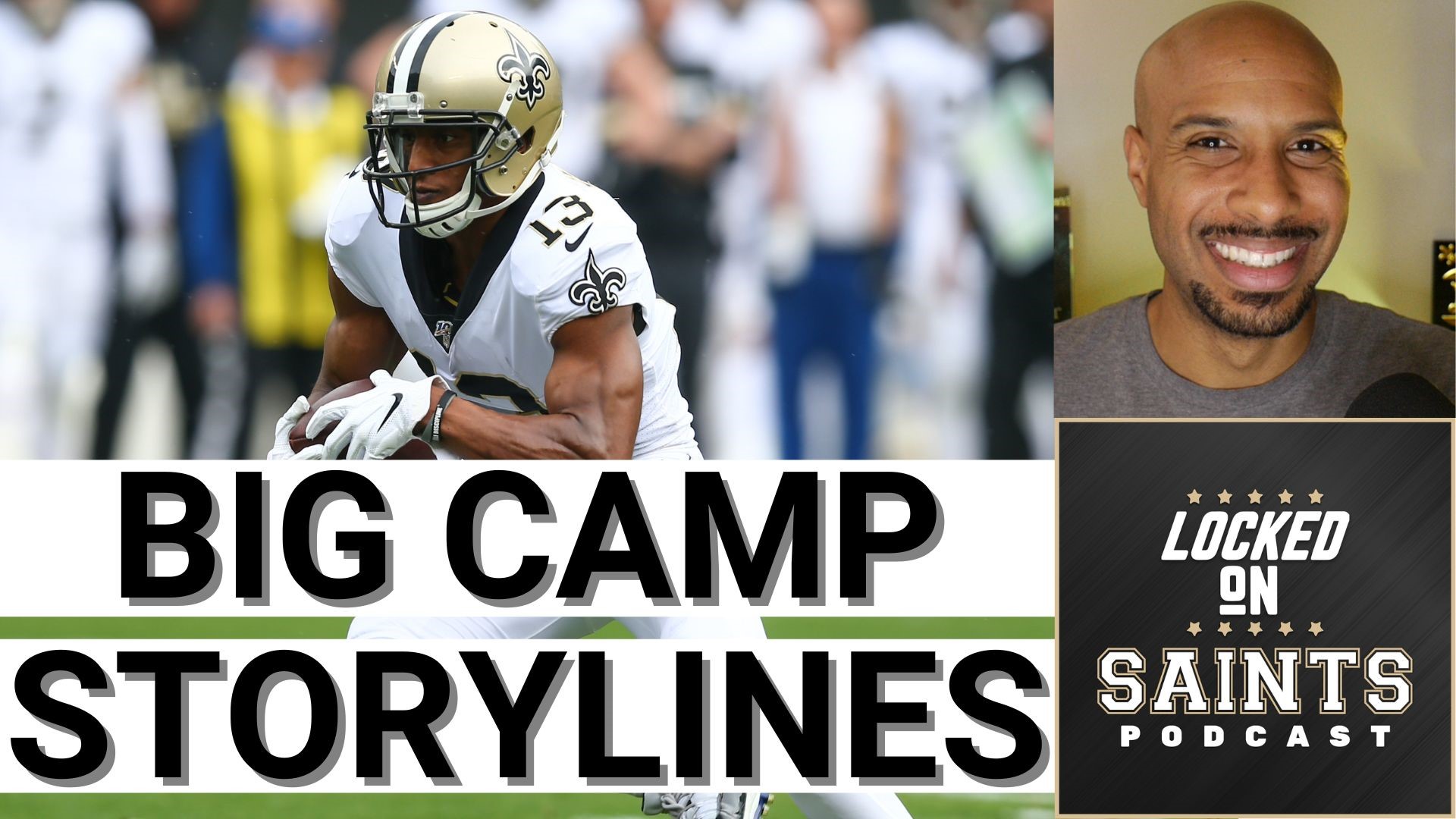 New Orleans Saints wide receiver additions like Michael Thomas, Chris Olave, and Jarvis Landry generate excitement ahead of NFL training camp.