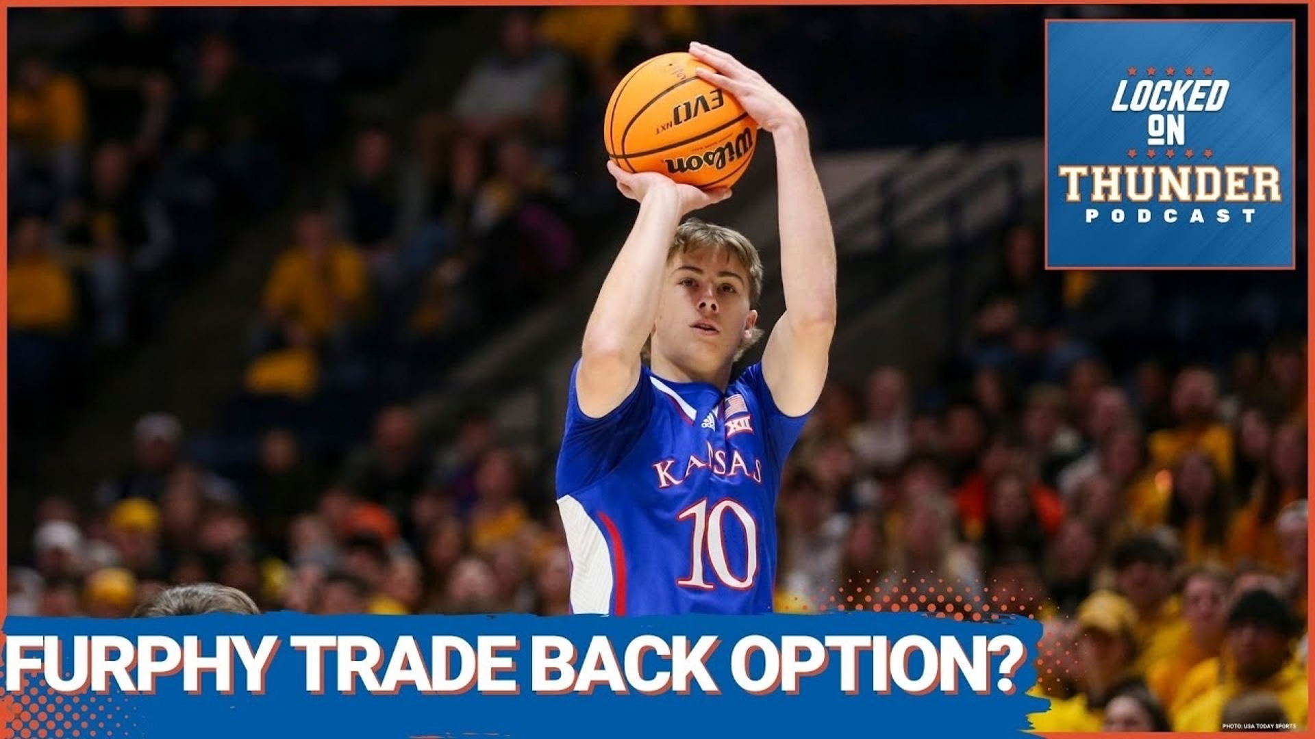 The Oklahoma City Thunder could grab Johnny Furphy in the 2024 NBA Draft via a trade back, how would the Kansas Jayhawks product fair with the OKC Thunder?