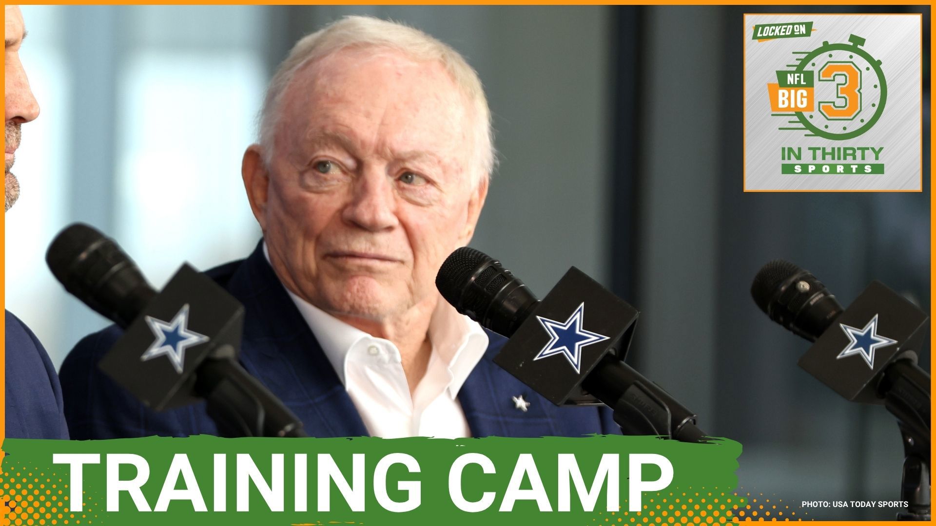 The Cowboys start training camp with Jerry Jones in attendance and the Chiefs sign George Karlaftis. The Packers give Zach Tom a long-term deal.