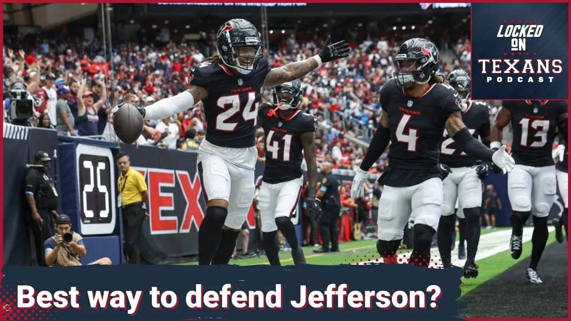 What's the best way for Houston Texans to defend Justin Jefferson in