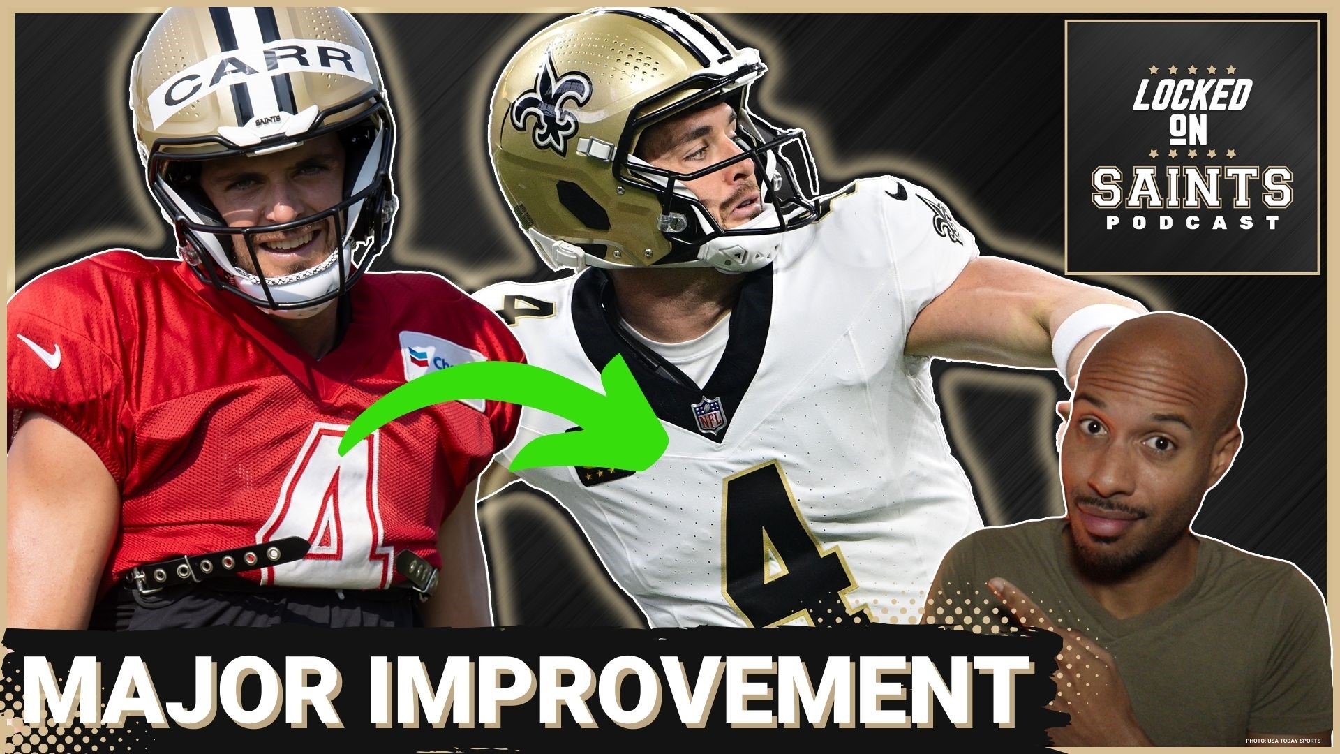 New Orleans Saints quarterback Derek Carr's tenure in the Big Easy started a little shaky, but recently major improvements have been shown.