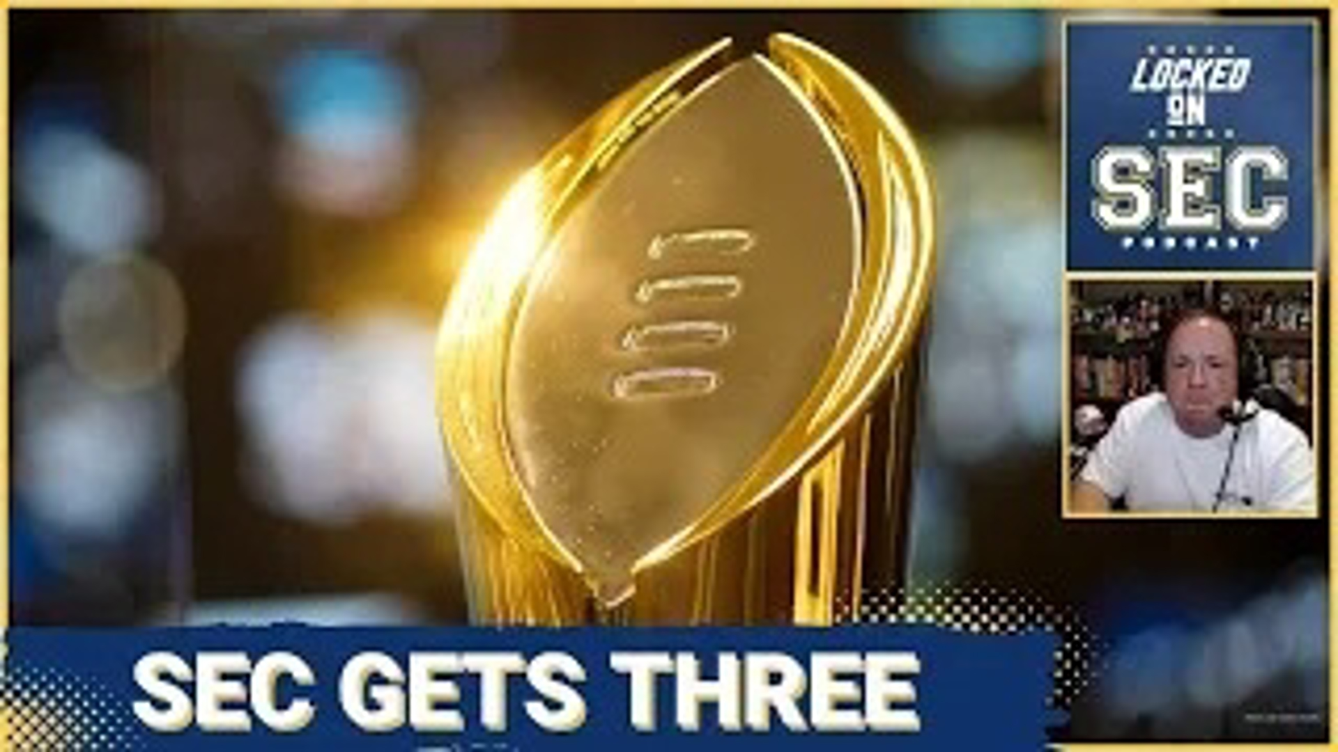 On today's show, the SEC punches three tickets to the College Football Playoff, with Georgia, Tennessee and Texas all getting in.