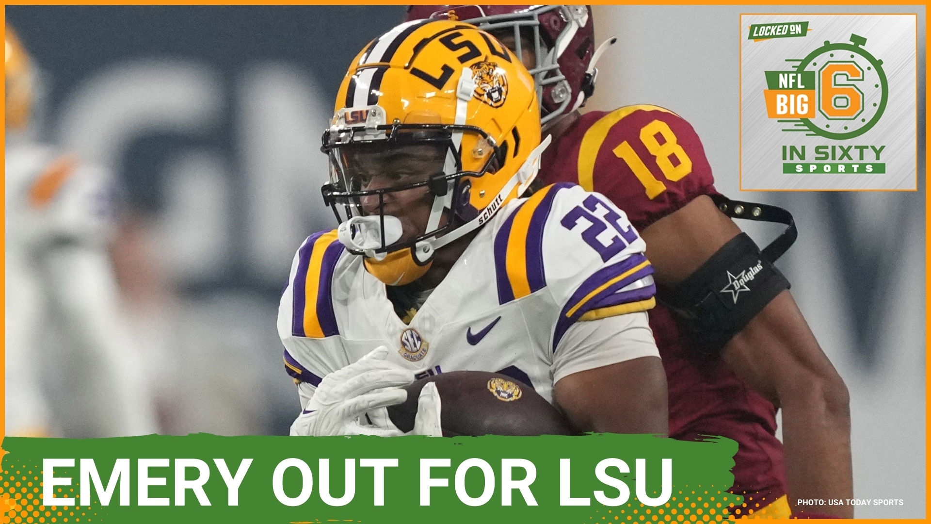 John Emery Jr. will mess the rest of LSU's season with a torn ACL and Florida installs a new quarterback. Texas A&M loses a key part of the offensive line.