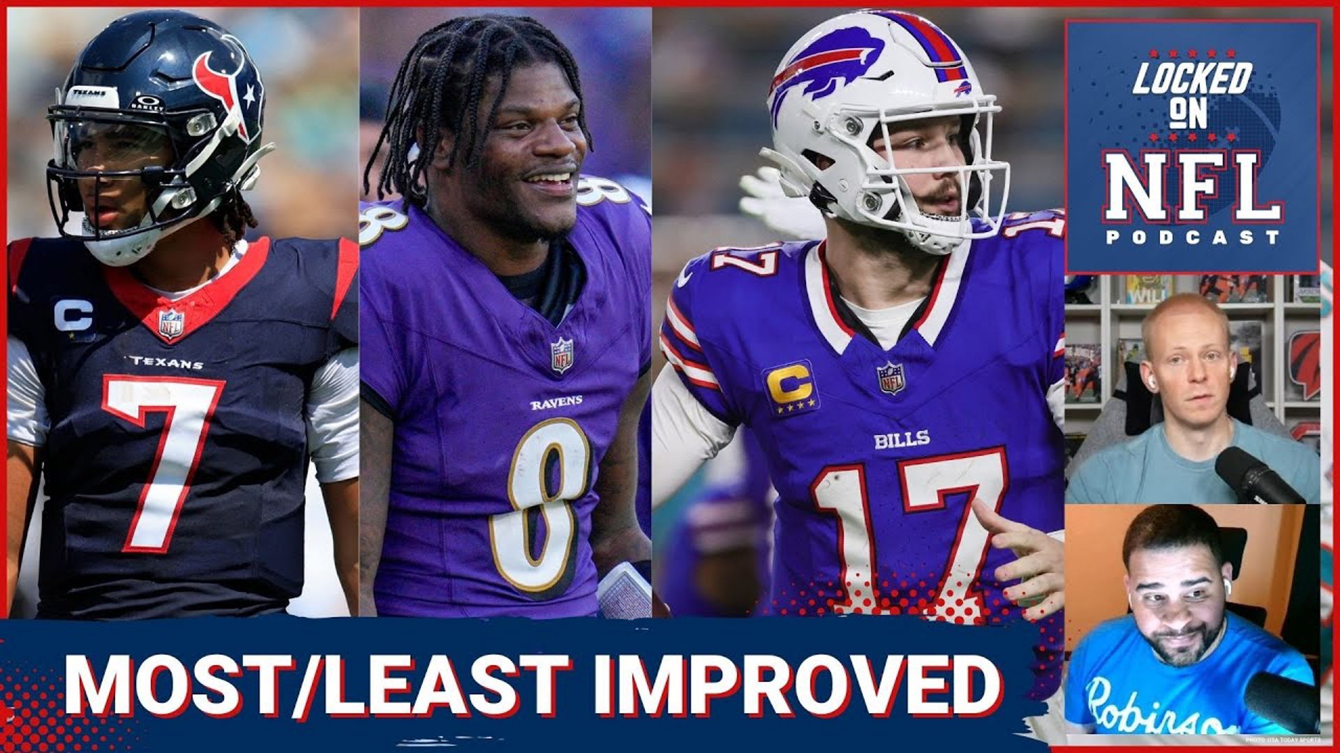 Which NFL teams improved the most from the NFL Draft and free agency? Chris Carter and James Rapien list their top teams