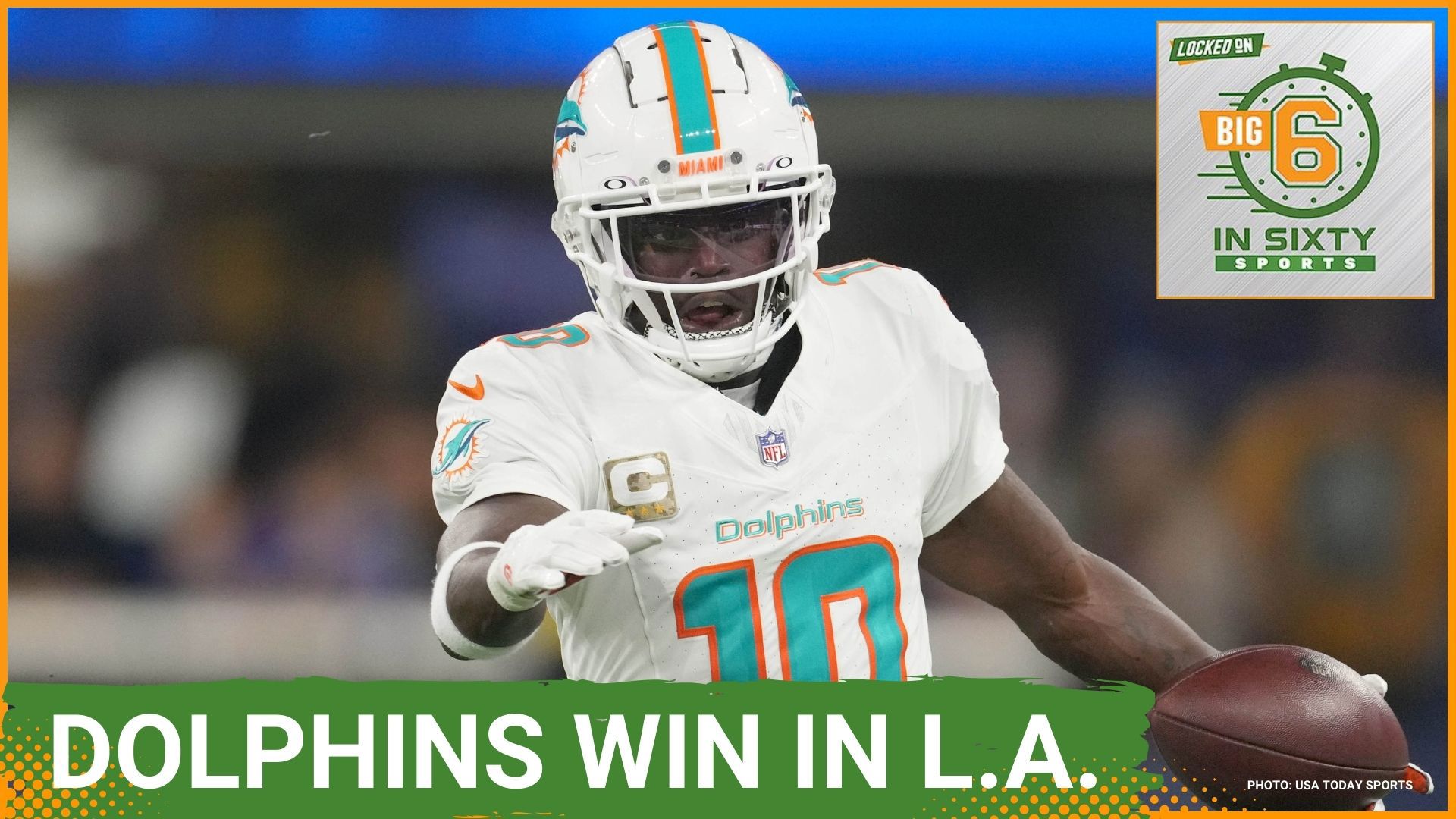 The Dolphins pick up a Monday night win over the Rams and the Cavaliers stay perfect on the season. The Seahawks make a surprising cut and Tennessee's injury issues.