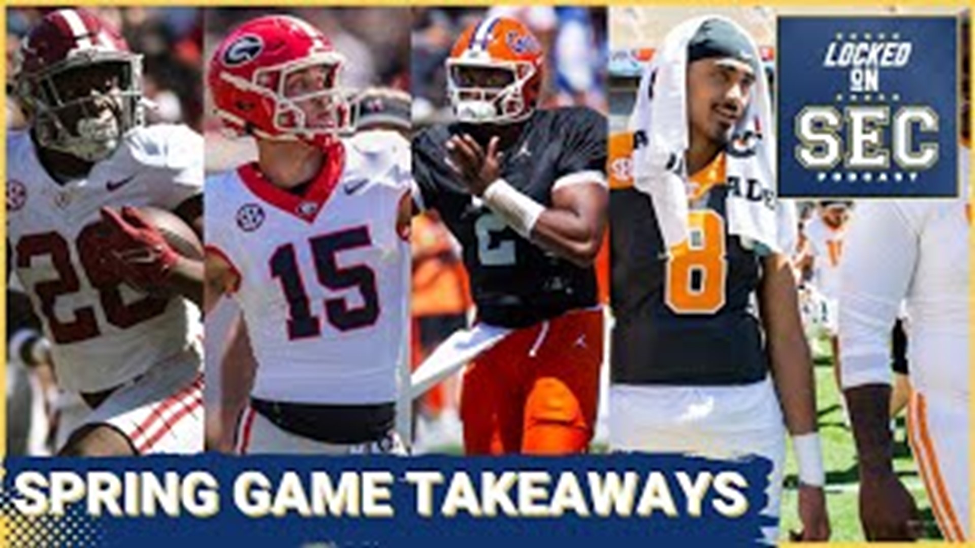 On today's show, we are bringing you our takeaways from all EIGHT SEC Spring Games that took place this past Saturday.