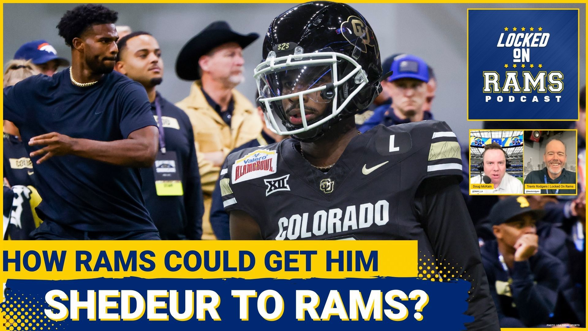 An NFL analyst says that the Rams would be a much better fit than the Giants for quarterback Shedeur Sanders. D-mac and Travis discuss the possibility of drafter the