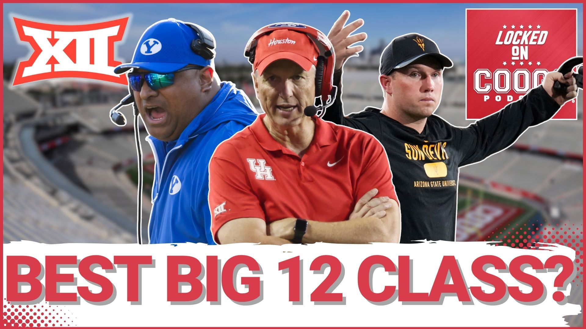 The conversation expands to Houston's recruiting hotbeds, with Ainsworth sharing data on the program's success in Texas high schools and their growing reach into HTX