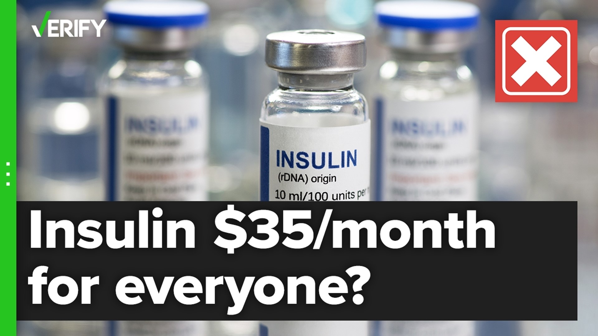The Affordable Insulin Now Act would only limit co-pays for some insured people.