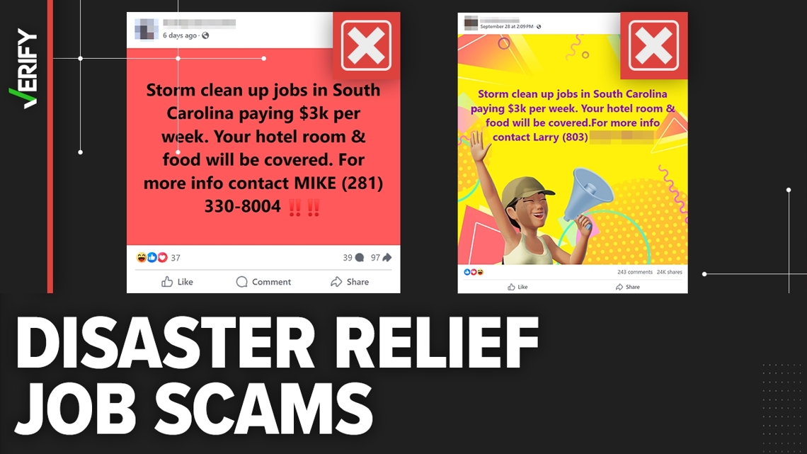 How to spot disaster relief job scams