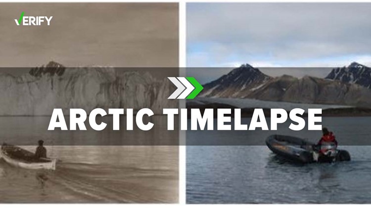 Then-and-now photos of Arctic are real
