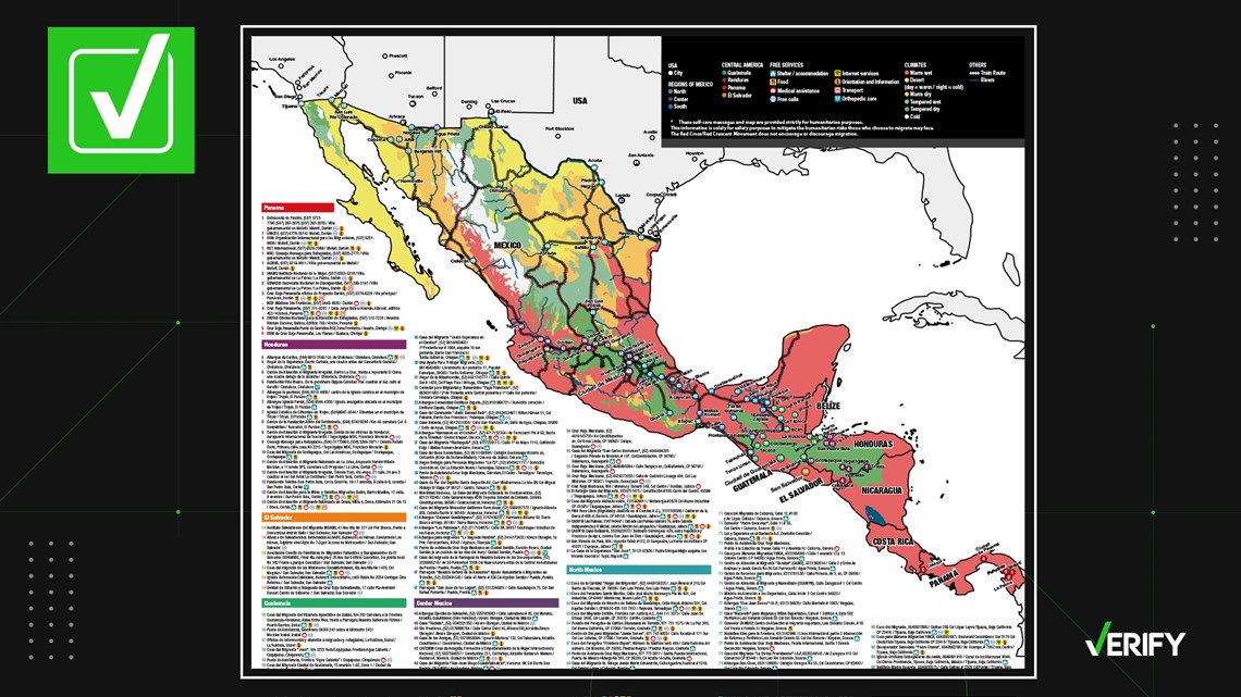 Red Cross provides map to U.S. border for migrants | wwltv.com