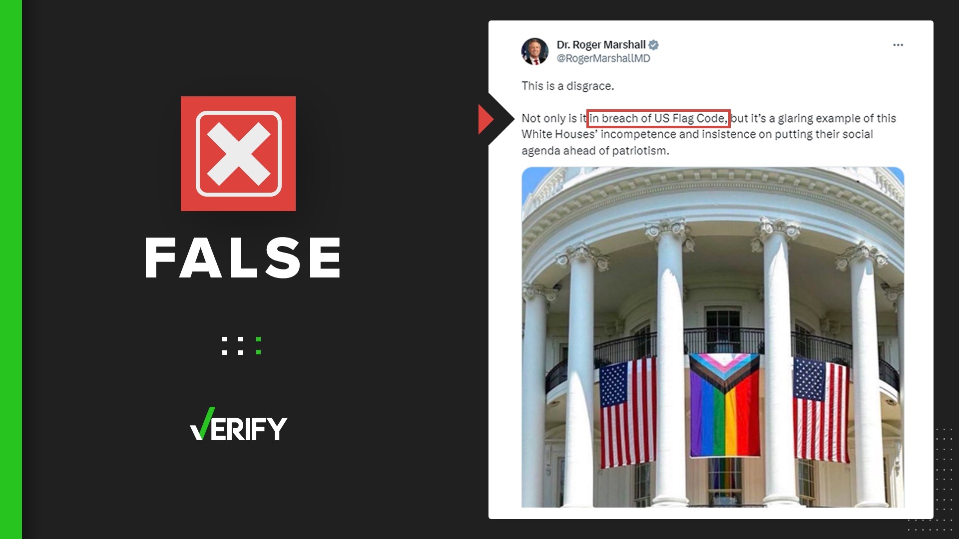 White House pride flag display not a violation of flag code