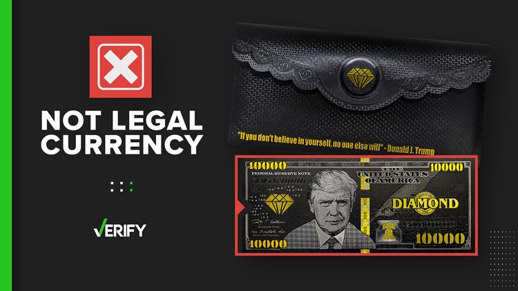 No, Trump Bucks aren’t legal currency