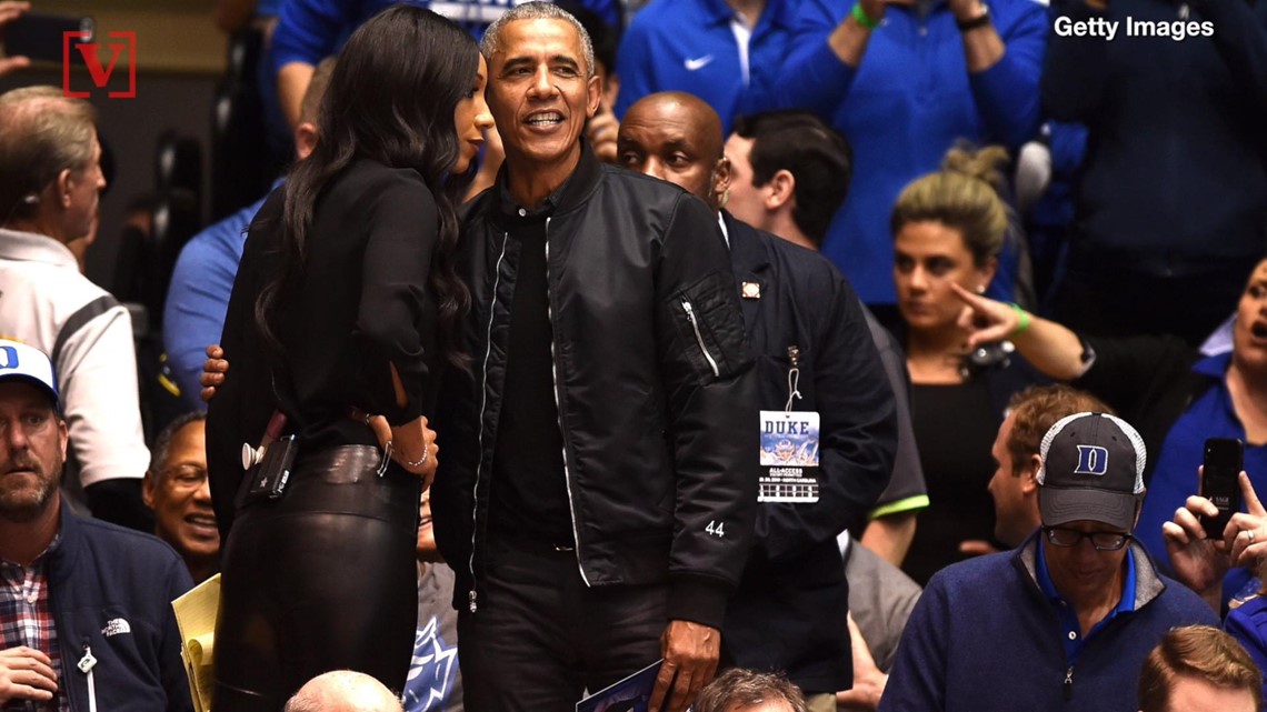 Barack Obama's Fashionable 'O-bomber' Jacket At Duke-UNC 