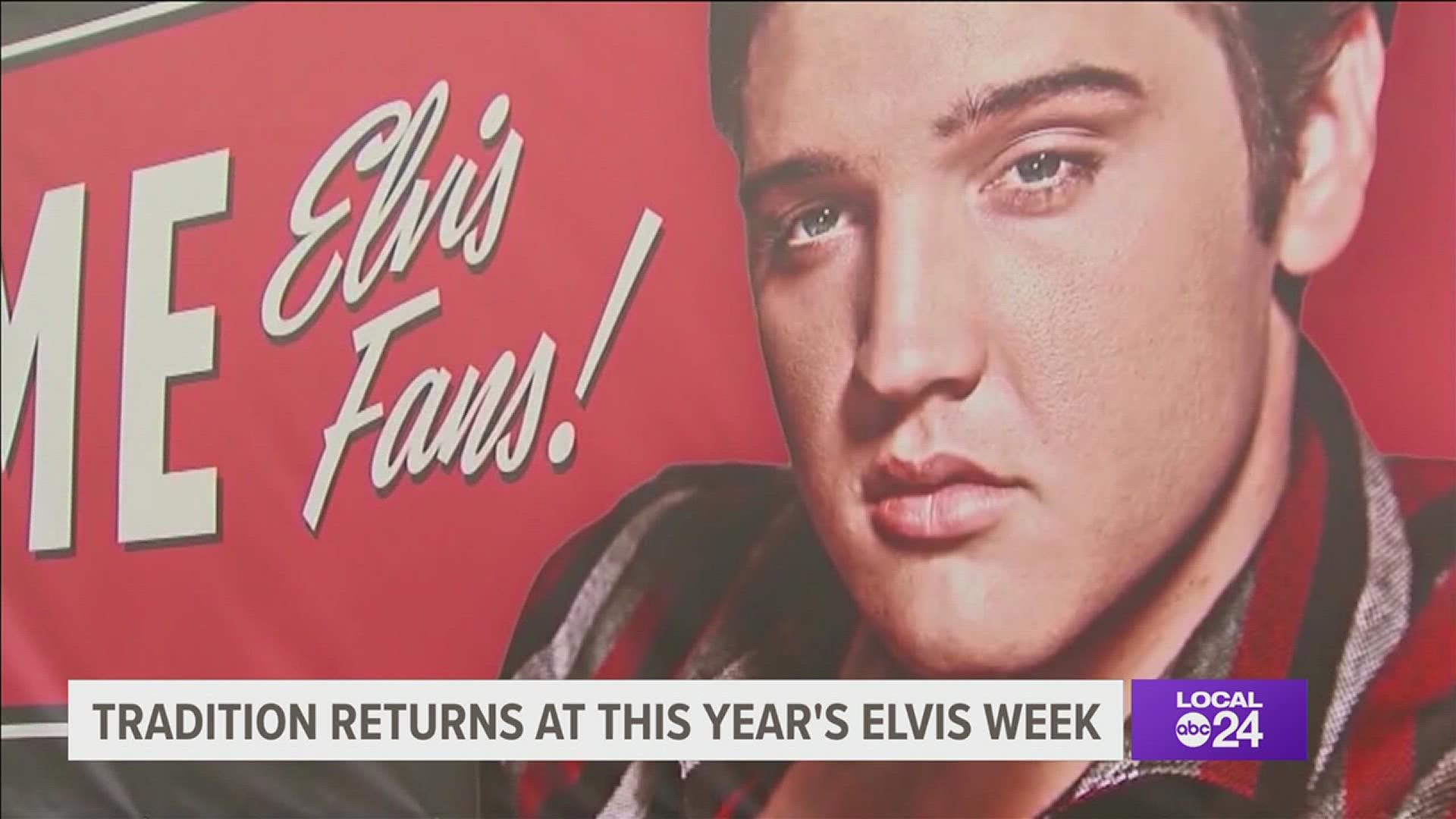 The annual celebration of Elvis Presley's life and death runs from August 11th to 17th.