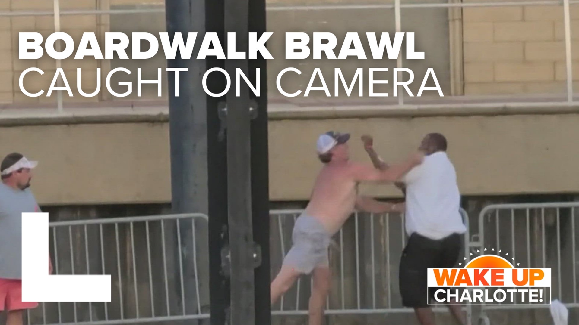 This morning we have video of the brawl that's taking social media by storm.